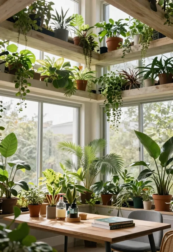 14 Ceiling Beam Ideas That Add Character to Any Room 10. Beams with Integrated Planters 0