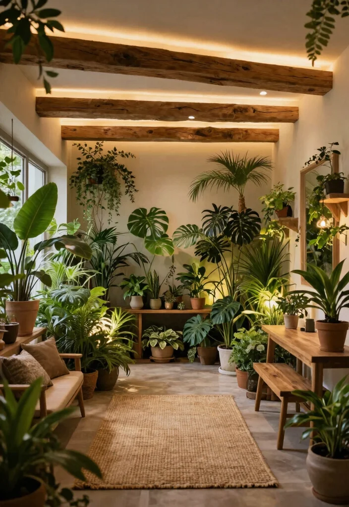 14 Ceiling Beam Ideas That Add Character to Any Room 7. Lighted Ceiling Beams 0