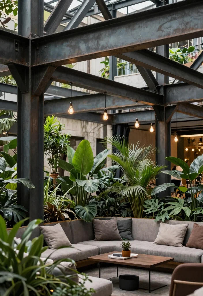 14 Ceiling Beam Ideas That Add Character to Any Room 9. Industrial Style Beams 0