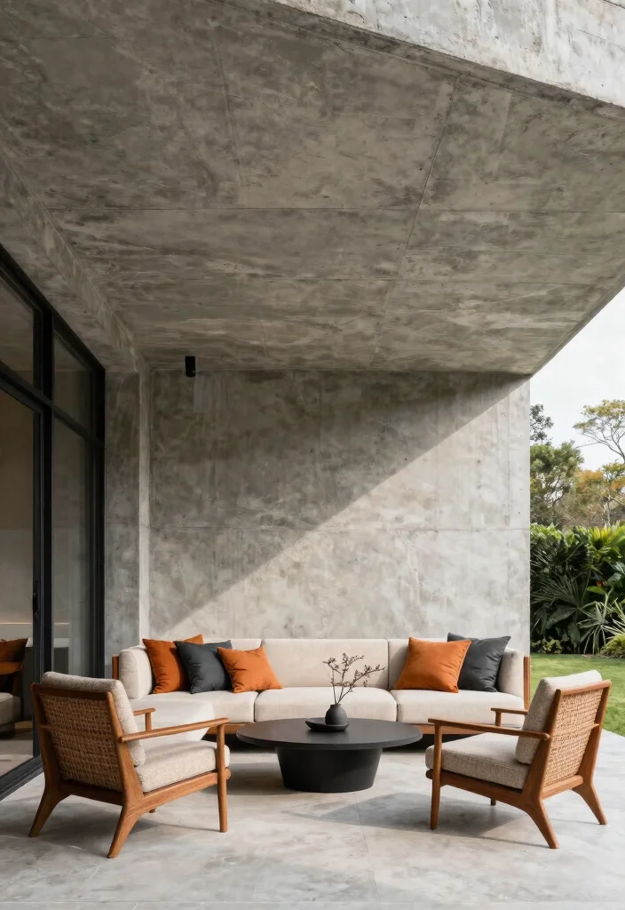 14 Cheap Porch Ceiling Ideas That Look High End 13. Concrete Ceiling Finish 0