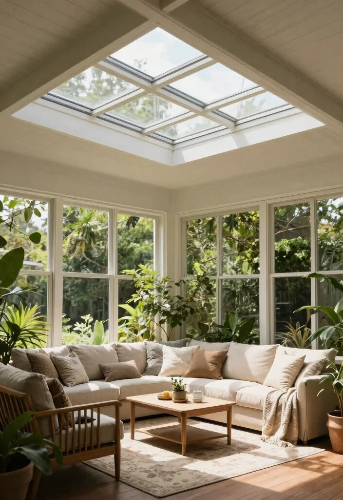 14 Cheap Porch Ceiling Ideas That Look High End 14. Skylights or Windows 0