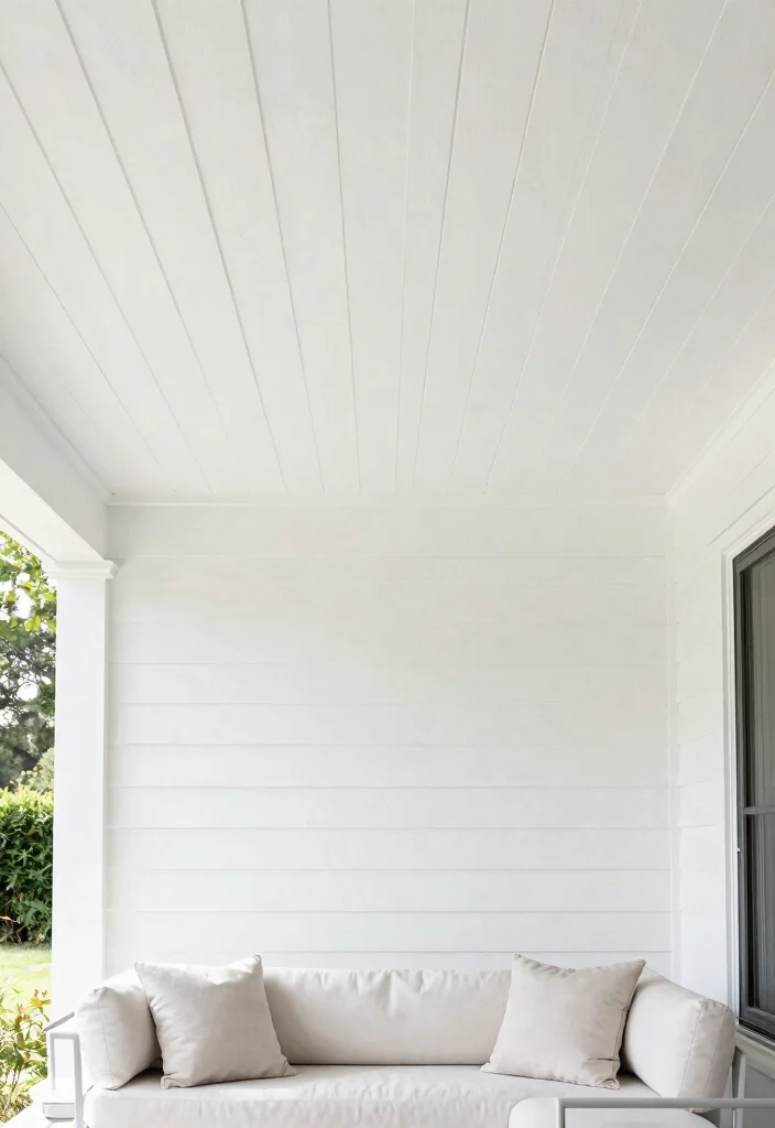 14 Cheap Porch Ceiling Ideas That Look High End 7. Vertical Shiplap 0