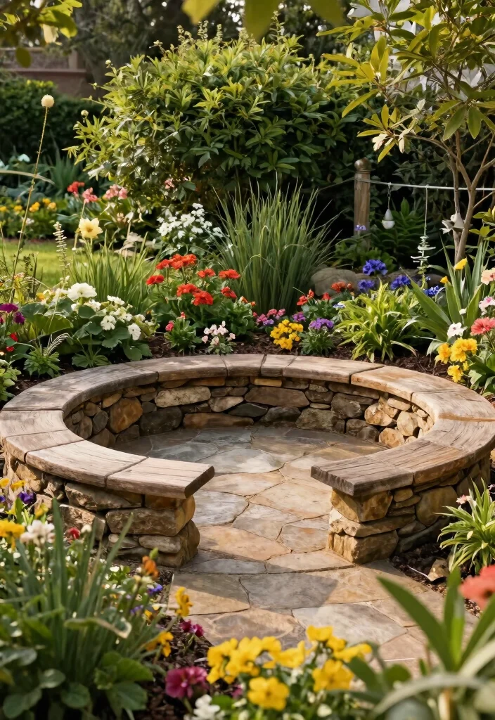 14 Front Yard Paver Concepts That Boost Curb Appeal 10. Stone Circles and Features 0