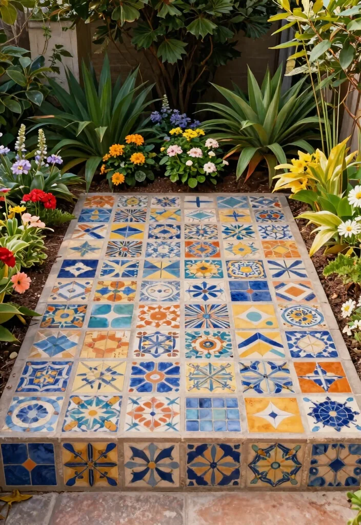14 Front Yard Paver Concepts That Boost Curb Appeal 13. Artistic Tile Patterns 0