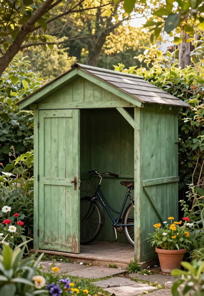 14 Outdoor Bike Storage Solutions That Keep Your Bike Safe Year Round 2. Rustic Bike Shed 0