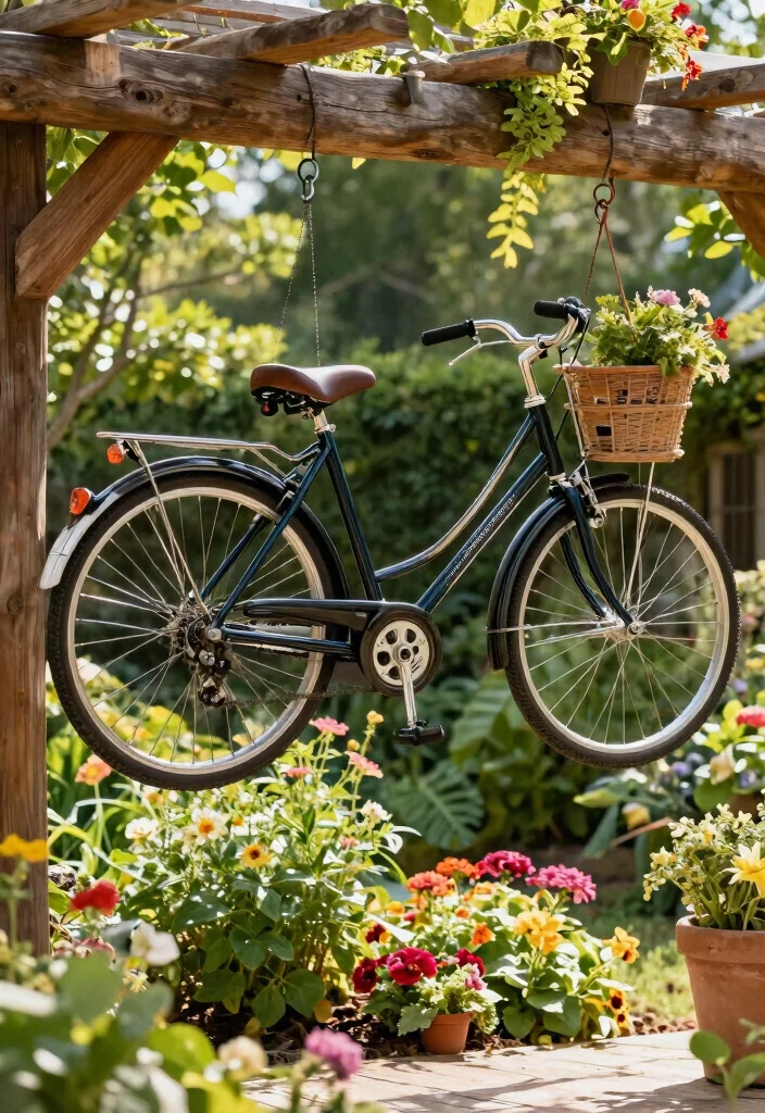 14 Outdoor Bike Storage Solutions That Keep Your Bike Safe Year Round 3. Hanging Bike Storage 0
