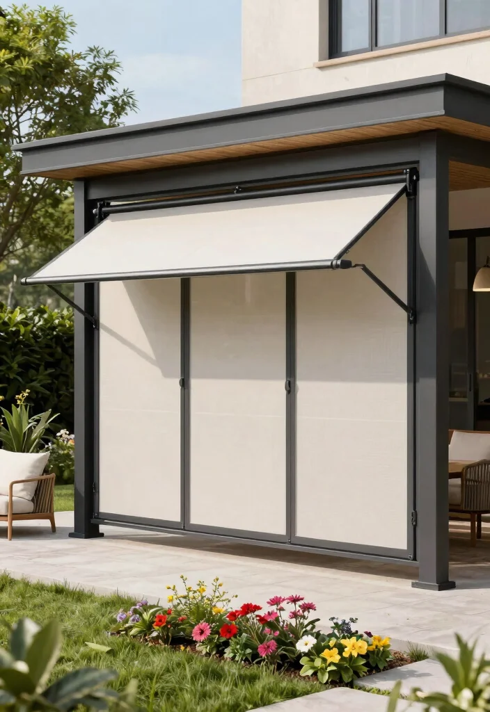 14 Outdoor Privacy Curtain Ideas for Patios Decks and Pergolas 13. Retractable Outdoor Screens 0