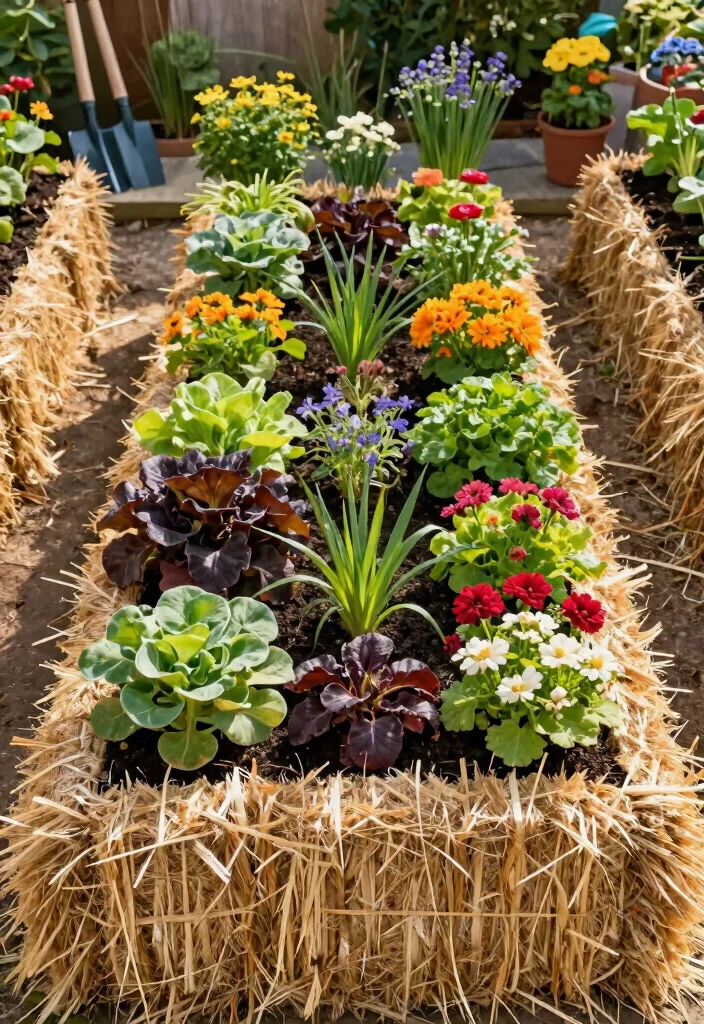 14 Planter Box Plans You Can Build for Any Skill Level 13. Straw Bale Planters 0
