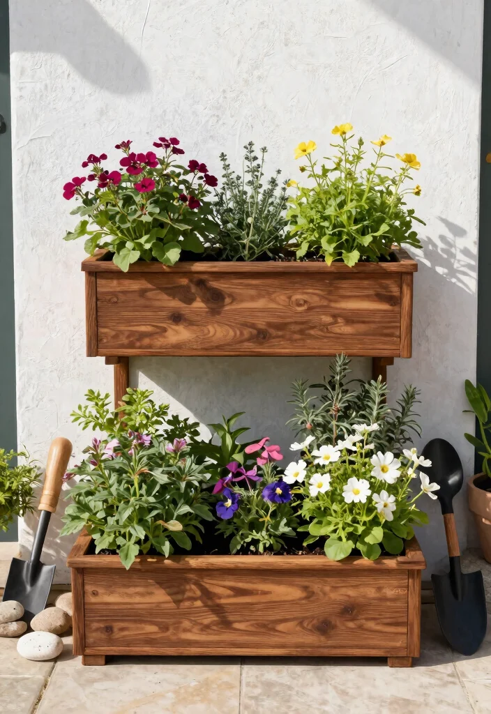 14 Planter Box Plans You Can Build for Any Skill Level 5. Tiered Planter Box 0