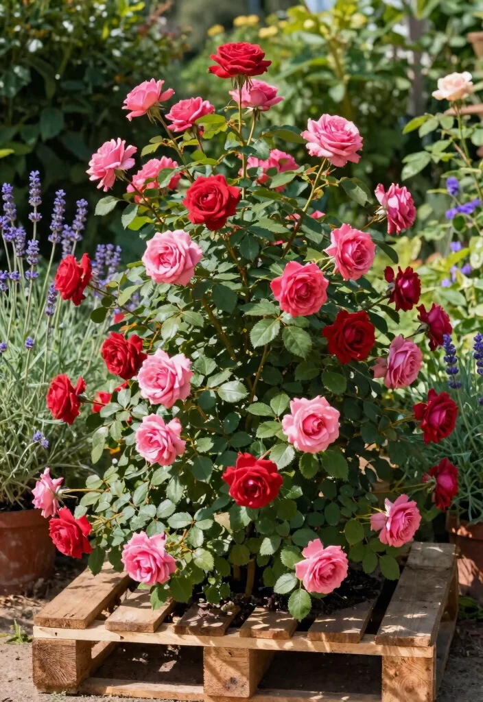 14 Rose Bed Ideas for a Lush and Beautiful Garden 1. Vertical Stacking Rose Beds 0