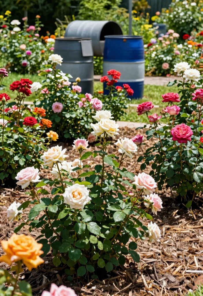 14 Rose Bed Ideas for a Lush and Beautiful Garden 13. Sustainable Rose Gardening 0