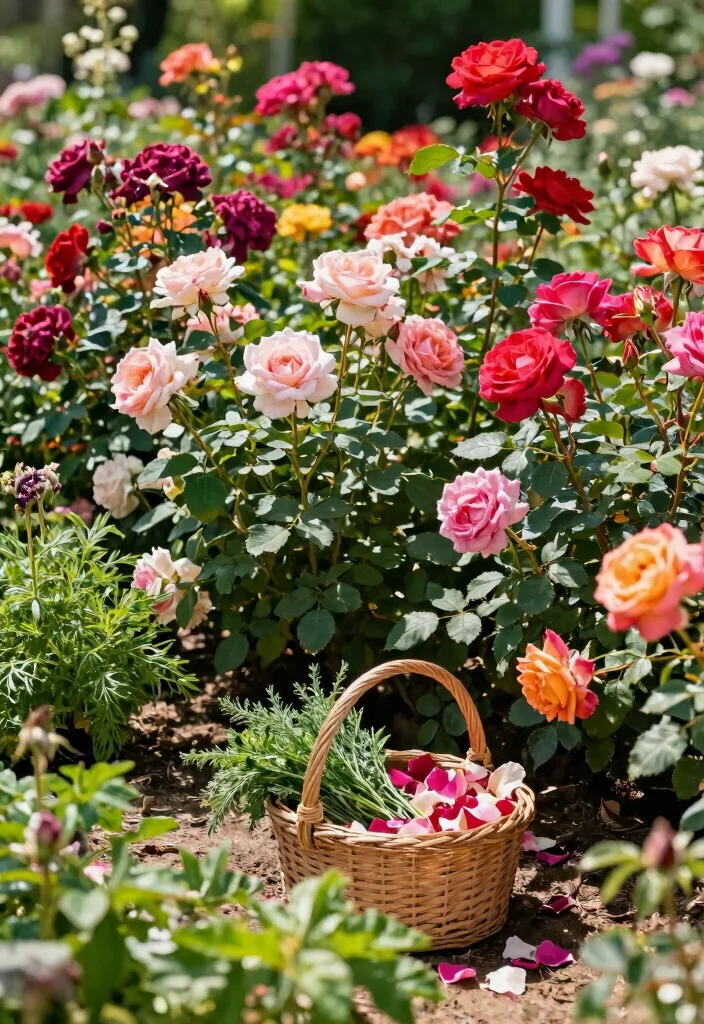 14 Rose Bed Ideas for a Lush and Beautiful Garden 8. Edible Rose Gardens 0