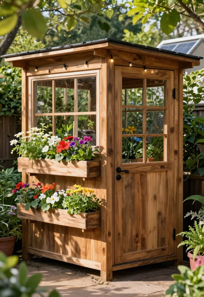 14 Storage Shed Design Ideas That Are Functional and Stylish 1. Vertical Garden Shed 0