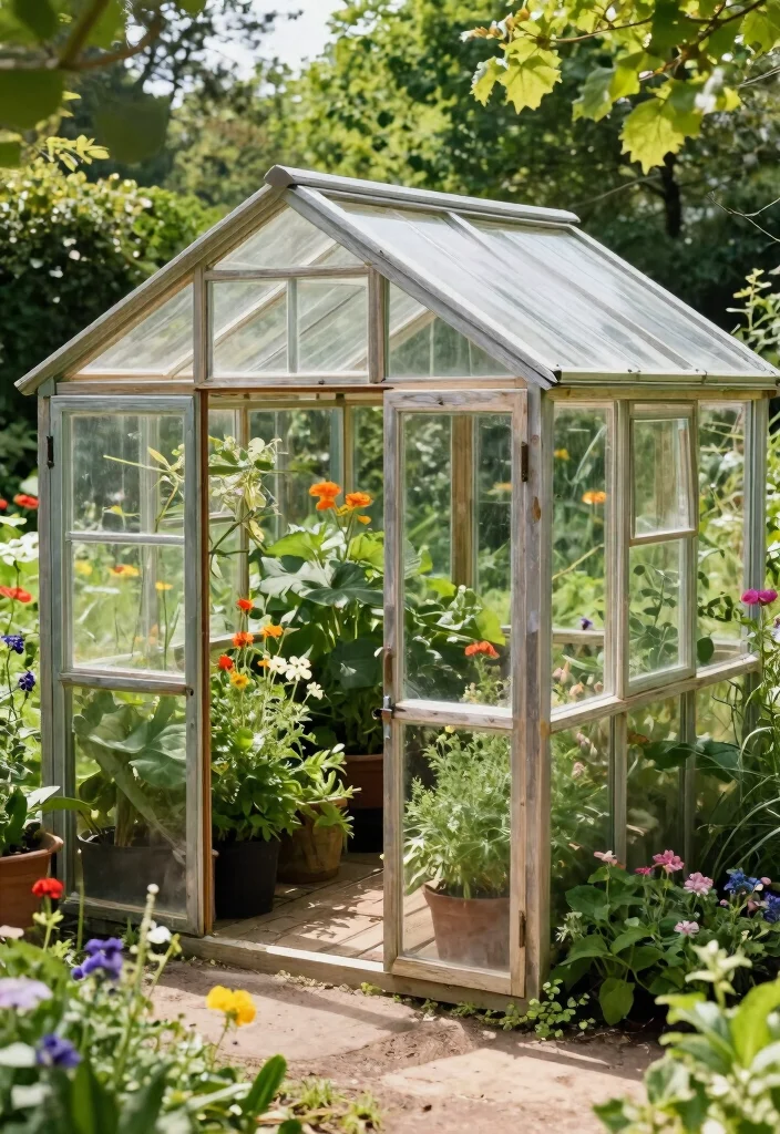14 Storage Shed Design Ideas That Are Functional and Stylish 4. Eco Friendly Greenhouse Shed 0