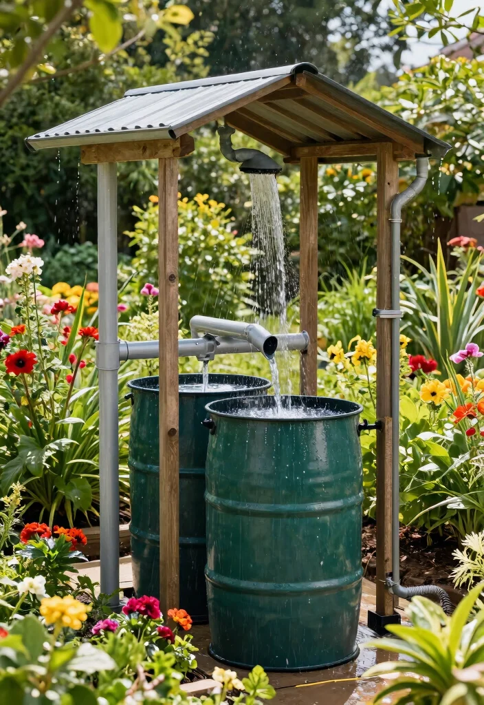 14 Storage Shed Design Ideas That Are Functional and Stylish 8. Shed with Rainwater Harvesting System 0