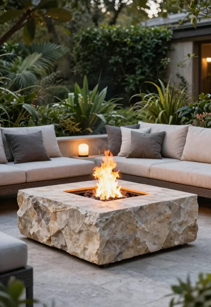 15 Backyard Fire Pit Inspirations for Cozy Outdoor Seating Areas 6. Raised Fire Pit 0