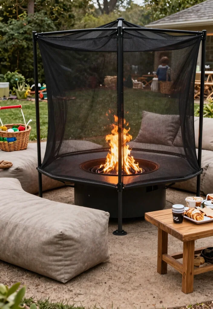 15 Backyard Fire Pit Lounge Ideas for a Relaxed Outdoor Living Space 6. Family Friendly Fire Pit Setup 0