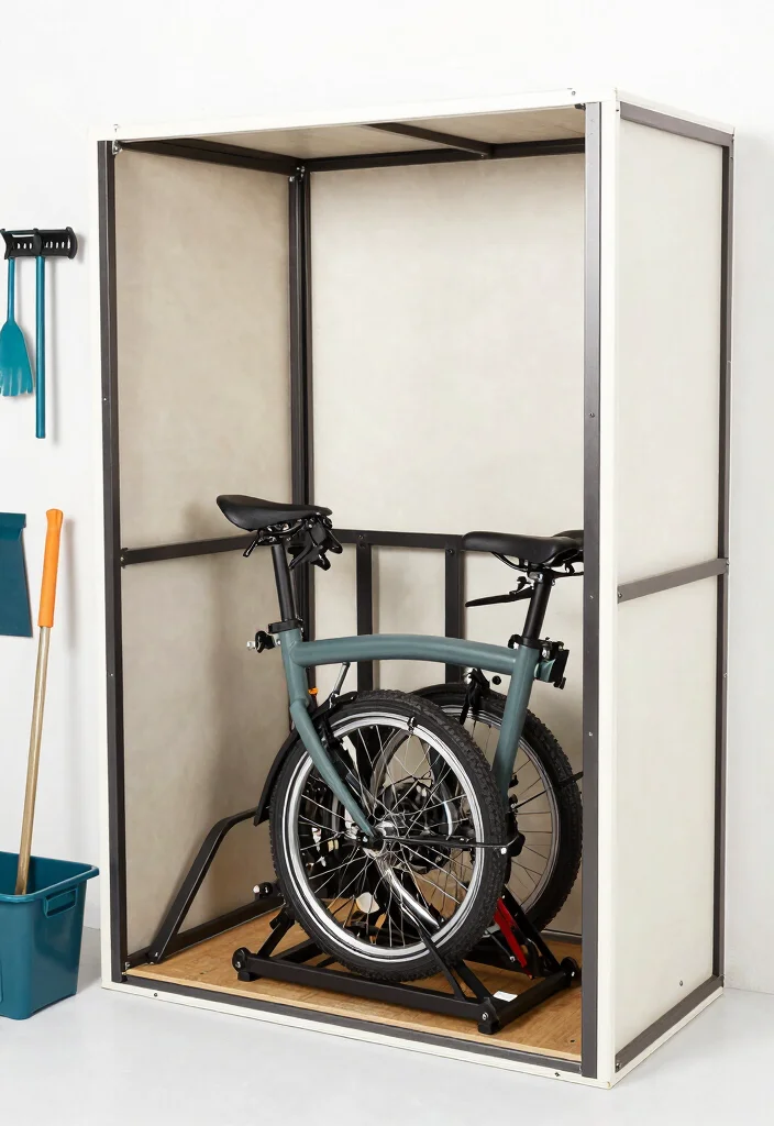 15 Bike Storage Ideas for Garages Sheds and Small Spaces 10. Foldable Bike Storage Solutions 0