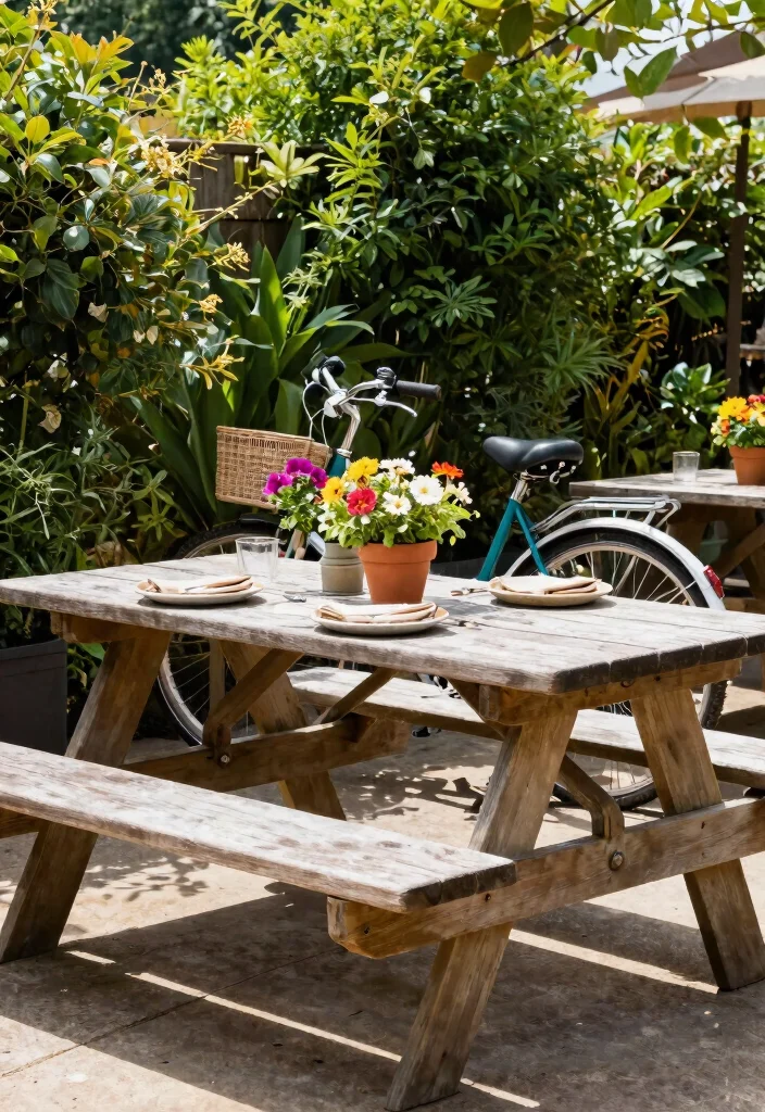 15 Bike Storage Ideas for Garages Sheds and Small Spaces 7. Under Table Bike Storage 0