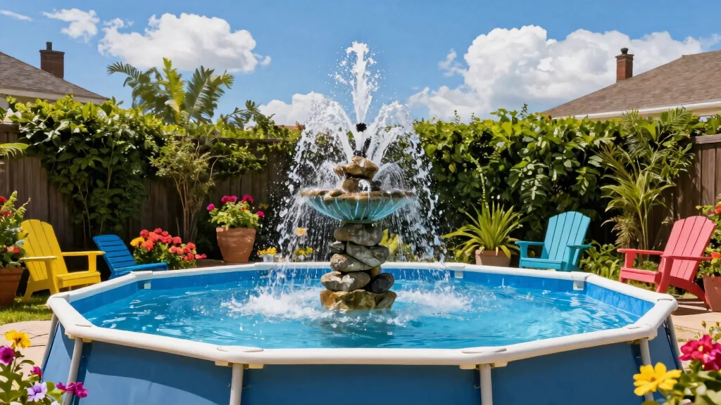 15 DIY Above Ground Pool Fountain Ideas on a Budget