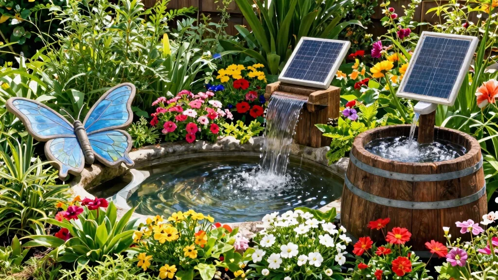 15 DIY Solar Water Feature Ideas That Need No Electricity to Run