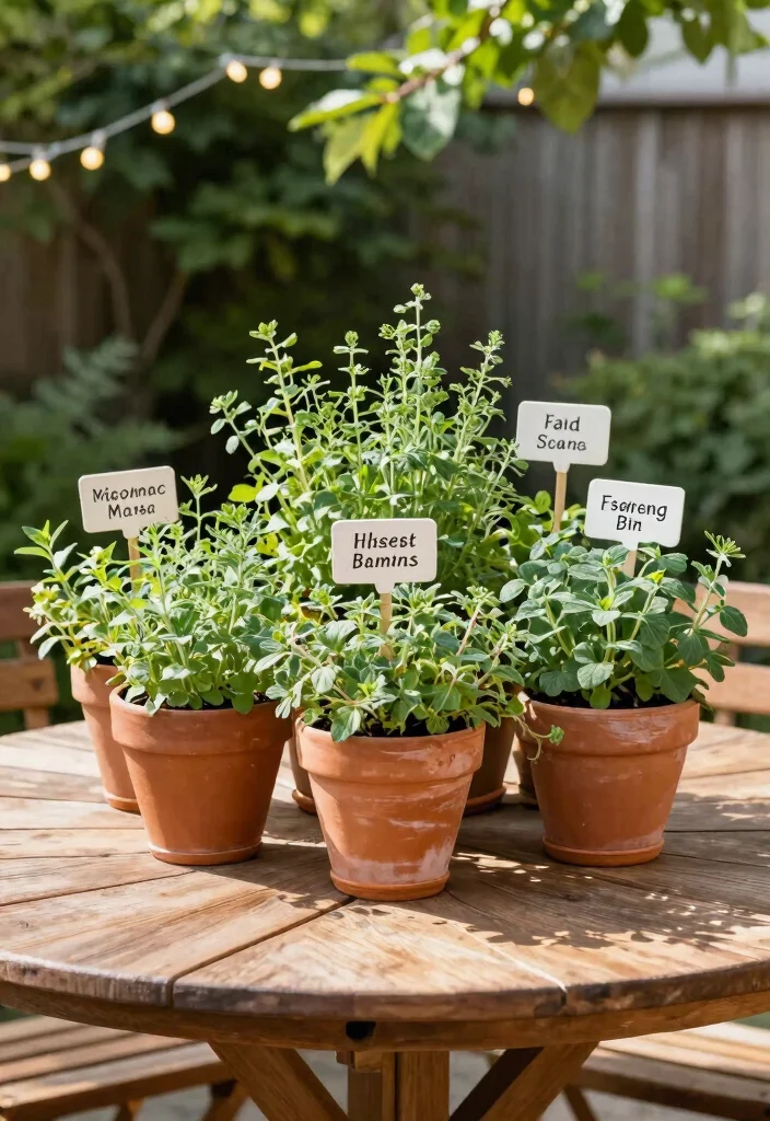 15 Outdoor Table Decor Ideas for a Stylish Al Fresco Setup 1. Eco Chic Centerpiece with Potted Plants 0