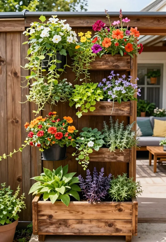 15 Patio Decorating Ideas on a Budget That Actually Look Expensive 1. DIY Vertical Gardens A Green Oasis in Small Spaces 0