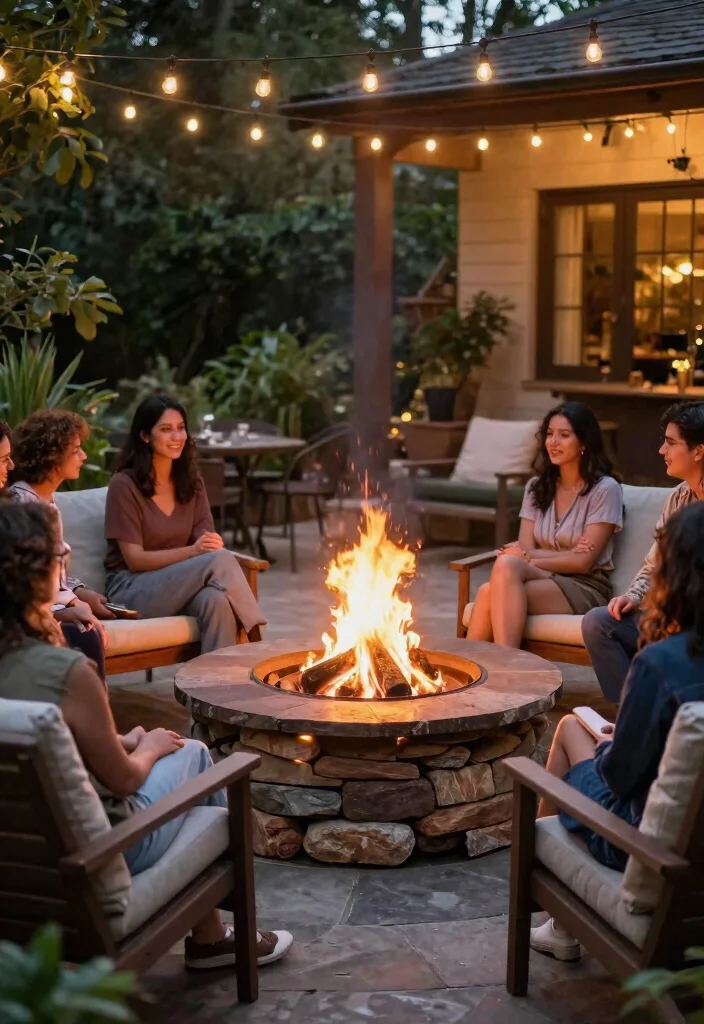 15 Patio Decorating Ideas on a Budget That Actually Look Expensive 7. DIY Fire Pit Warmth and Gatherings 0