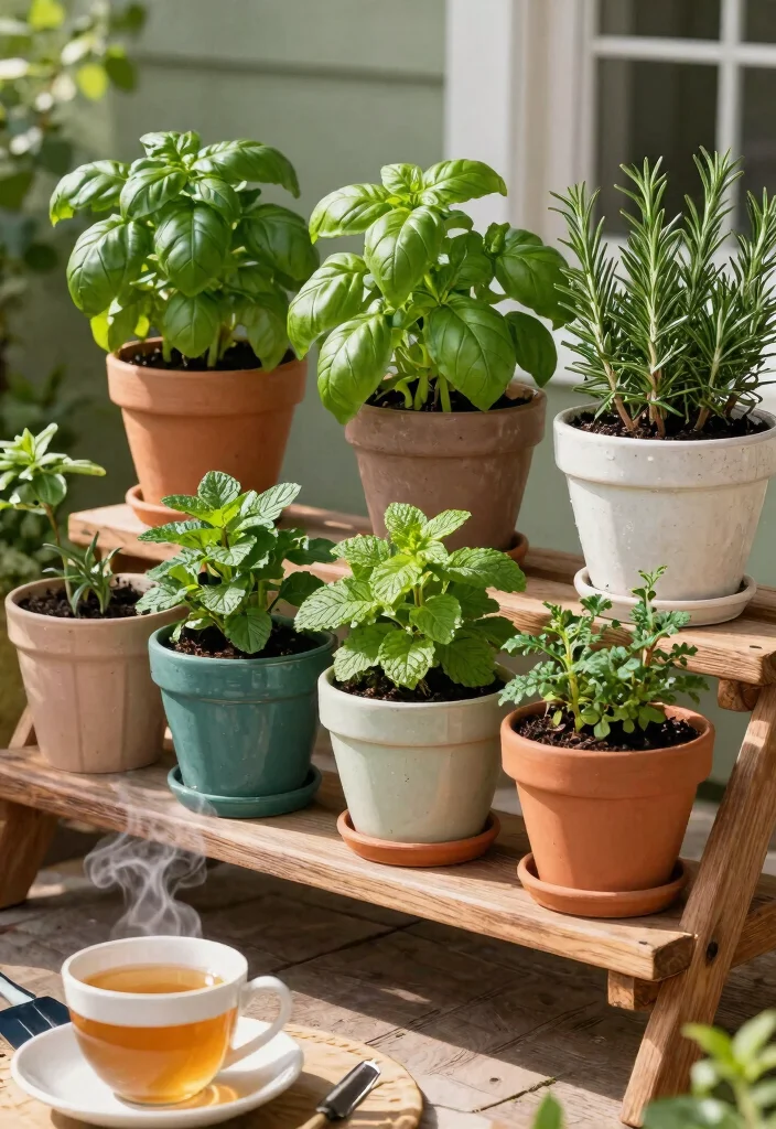 15 Patio Decorating Ideas on a Budget That Actually Look Expensive 9. Potted Herb Garden Fresh Flavors at Your Fingertips 0