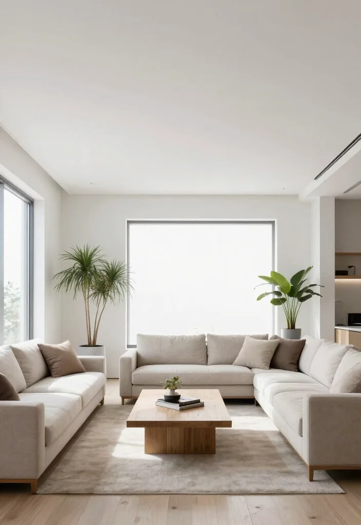 15 Simple Ceiling Designs That Make Living Rooms Look Taller 7. Minimalist Flat Ceilings 0