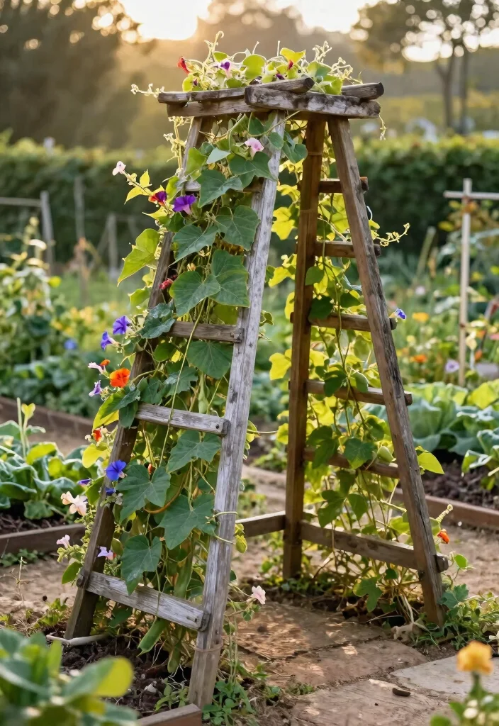 15 Wood Trellis Ideas for Climbing Plants and Garden Privacy 1. Rustic A Frame Trellis 0
