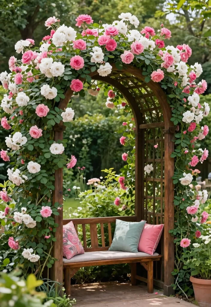15 Wood Trellis Ideas for Climbing Plants and Garden Privacy 3. DIY Arched Trellis 0