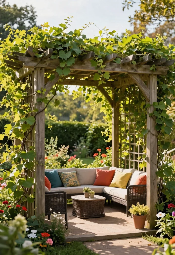 15 Wood Trellis Ideas for Climbing Plants and Garden Privacy 7. Classic Pergola Trellis 0