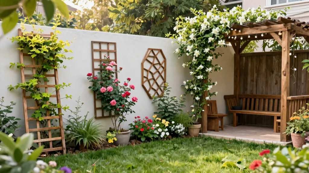 15 Wood Trellis Ideas for Climbing Plants and Garden Privacy