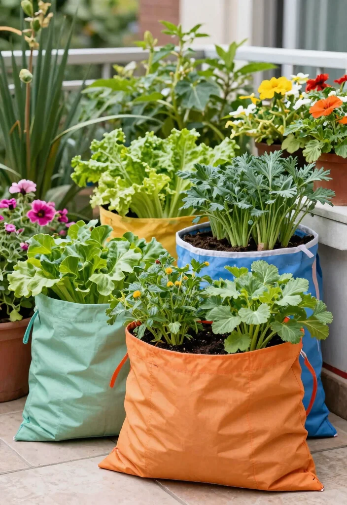 18 Cheap Planter Ideas You Can Build or Buy This Weekend 11. Fabric Grow Bags 0
