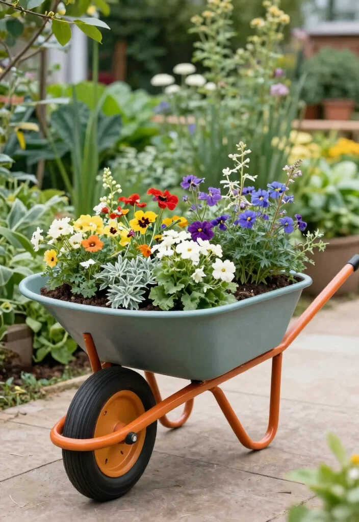 18 Cheap Planter Ideas You Can Build or Buy This Weekend 15. Wheelbarrow Planters 0