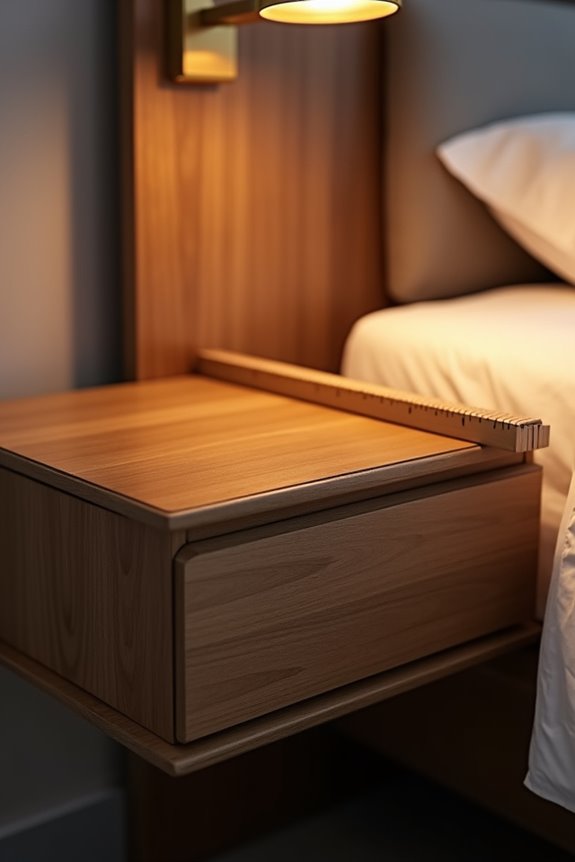 average nightstand height 24 28 inches
