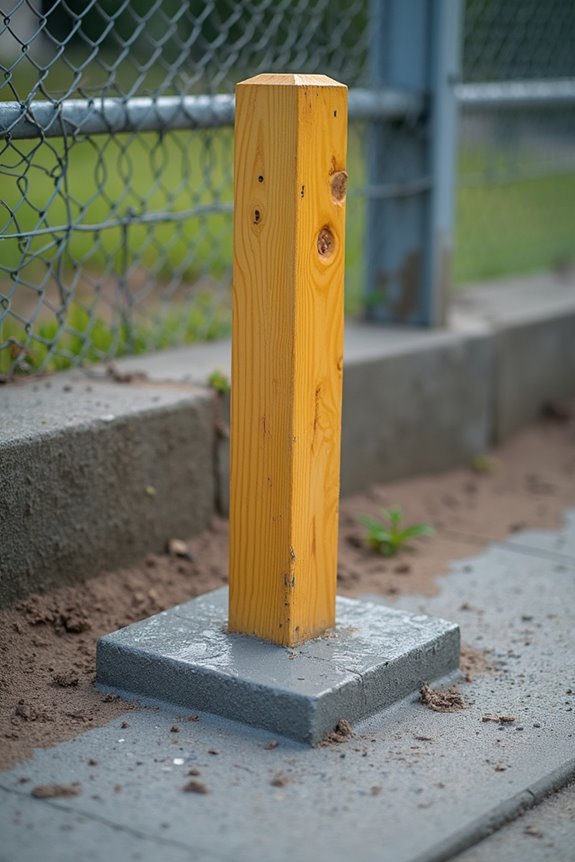 concrete bag count for 4x4 posts