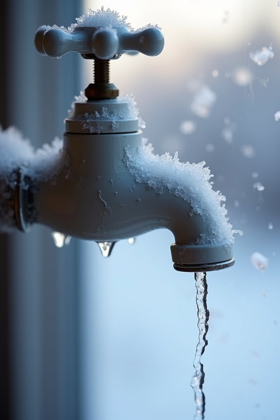 drip faucets at 20 f