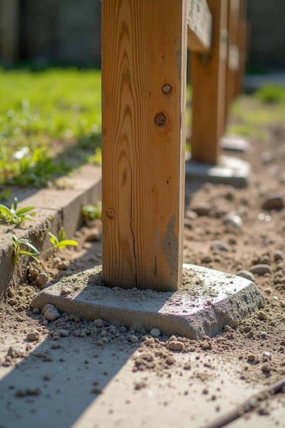 dry pour vs wet mix fence posts