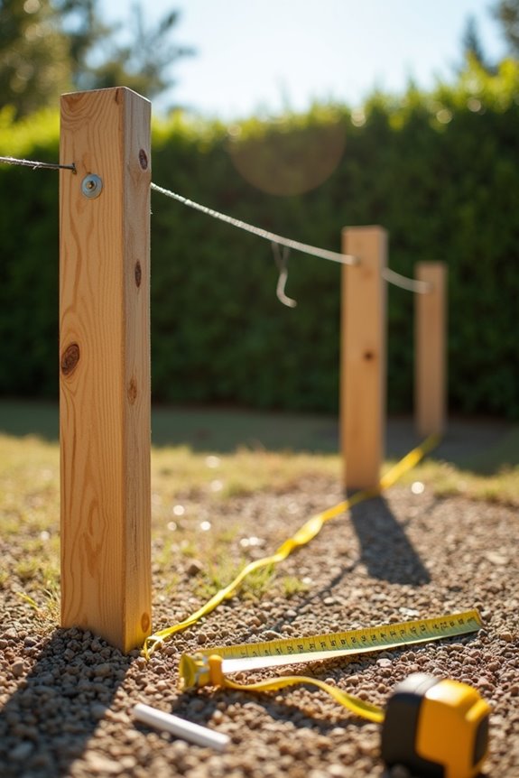 fence type dictates post spacing standards