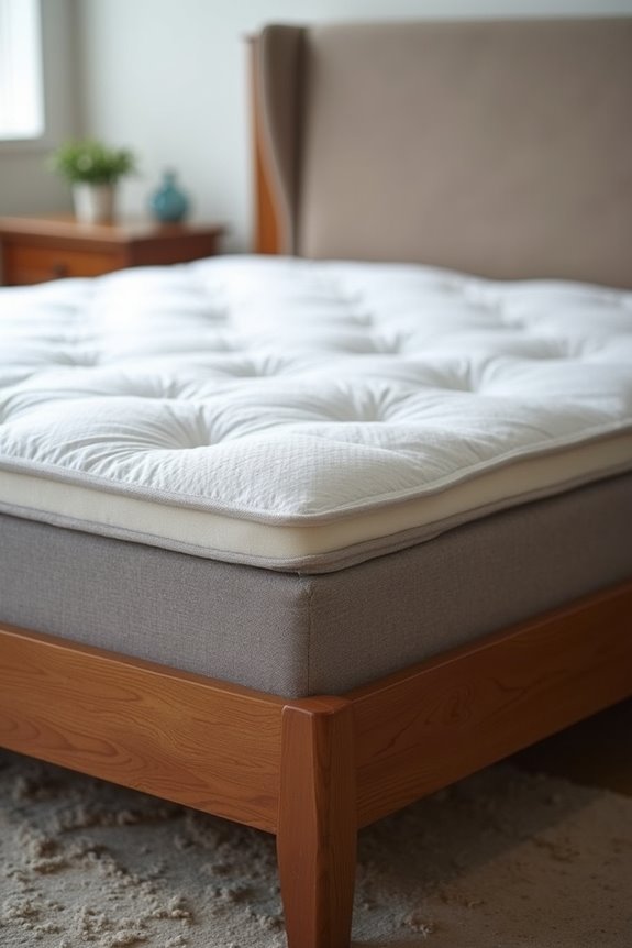 full mattress on queen frame gaps