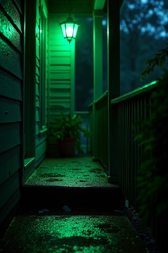 green porch lights honor veterans year round
