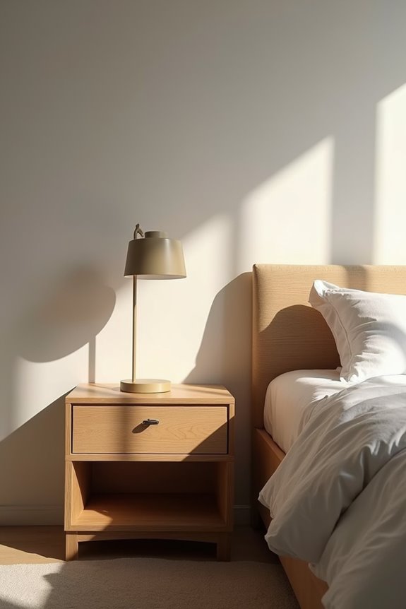 platform bed nightstand height 24 26 inches