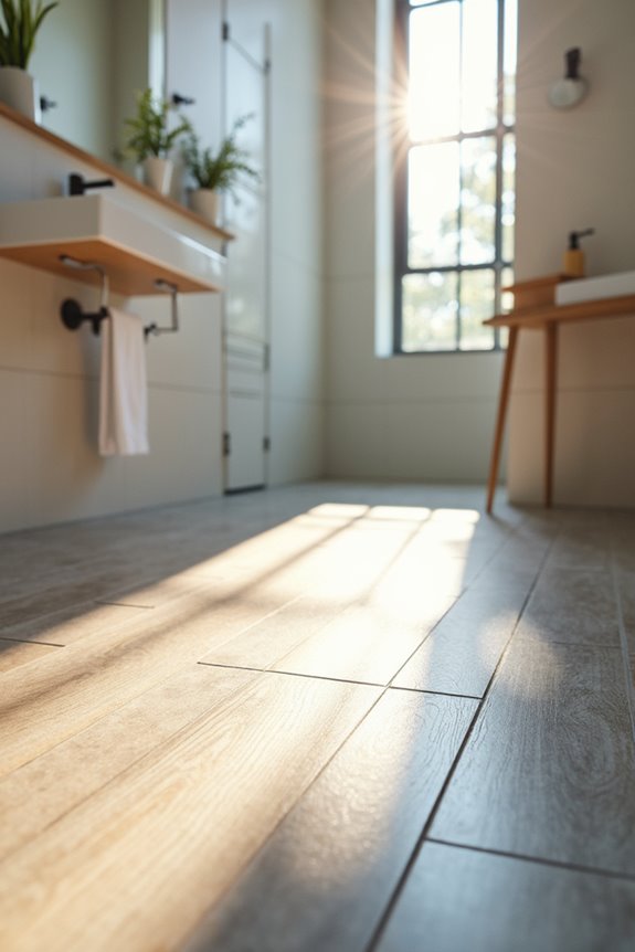 porcelain tile vs luxury vinyl tiles