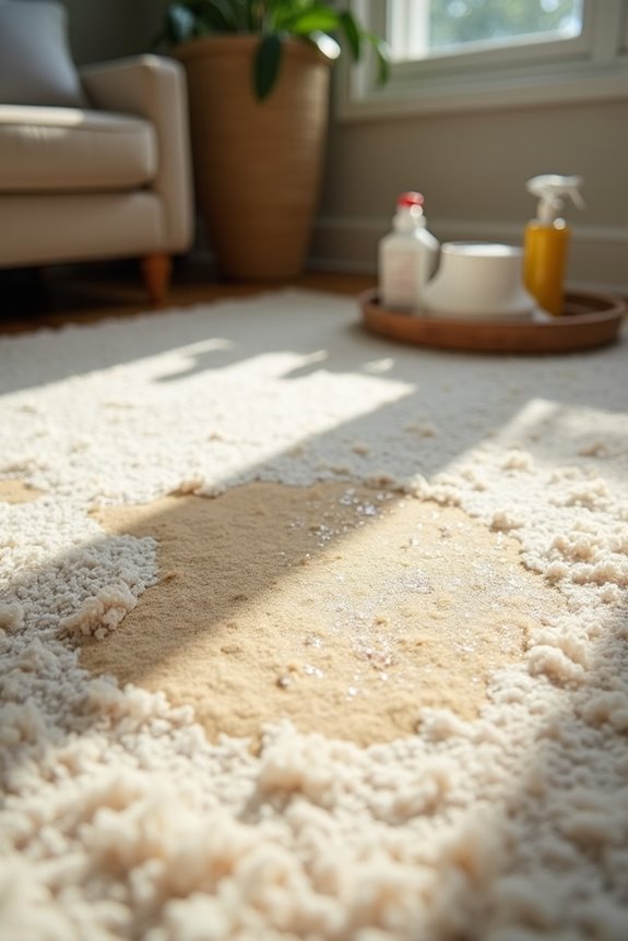 prevention protect rugs during polishing