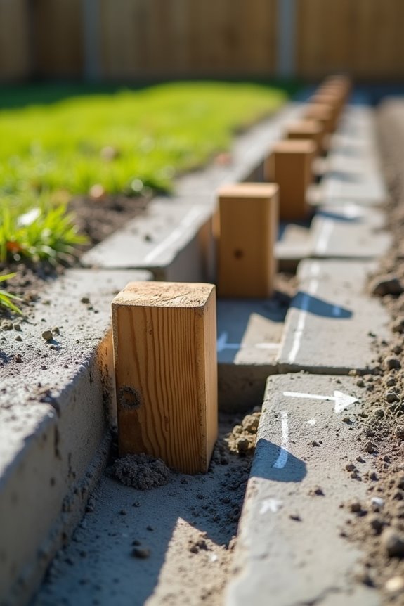 proper concrete volume anchors posts