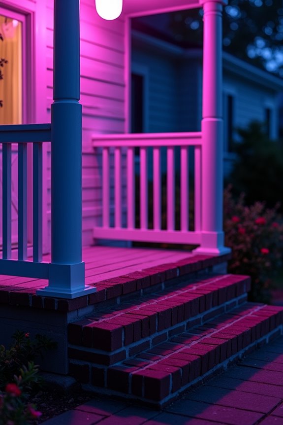 purple porch light supports survivors