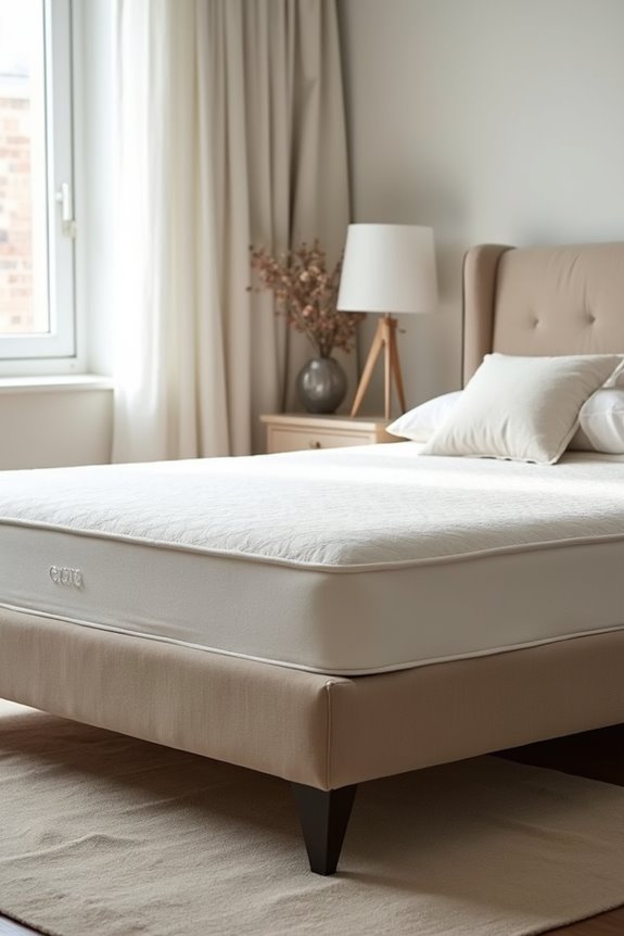 queen mattress extends beyond full frame