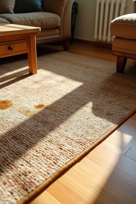 rug material dictates cleaning method
